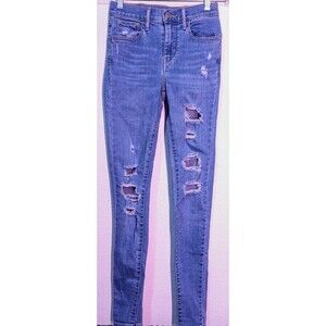 LEVI'S 720 Women's Size 24x29 High Rise Super Skinny Light Blue Jeans (278)